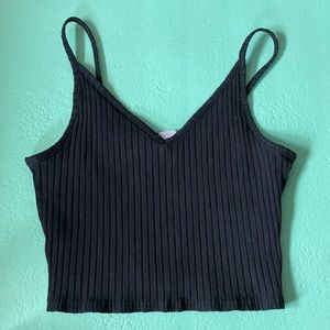 Notched Black H&M Tank Top M